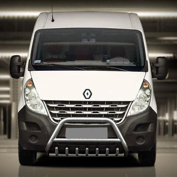 Frontschutzbügel - Master III (10-24)/ Movano B/ NV400/ Interstar II - 70mm ø mit KG-Schutz