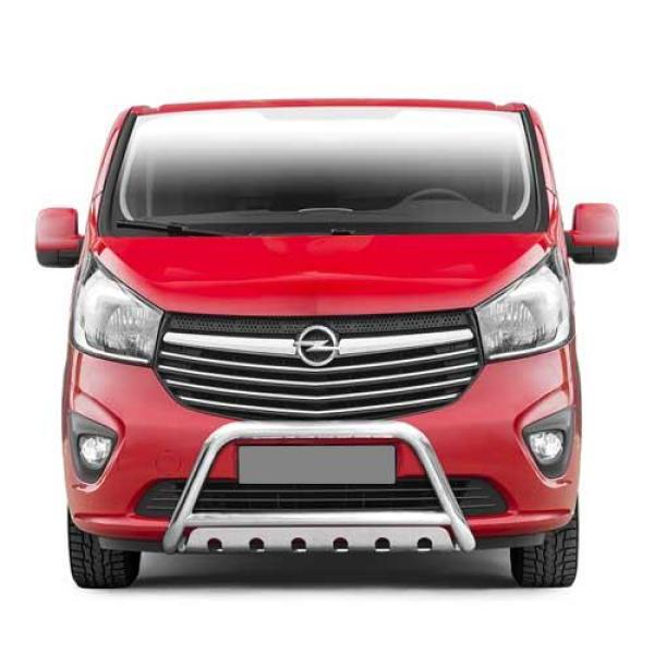 Frontschutzbügel - Opel Vivaro B (14-19)/ Renault Trafic (14-) - 70mm ø - mit Unterfahrschutz