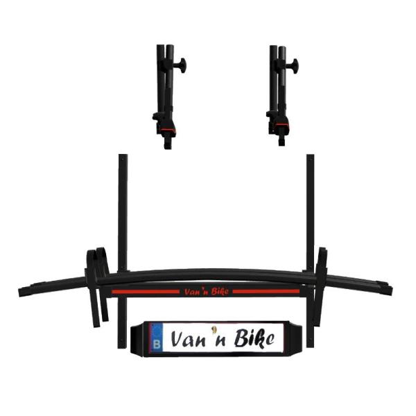 Van n Bike Tragsystems - Option - All-In-One  Paket (2 Radschienen, klappbar inkl. Haltearmen)